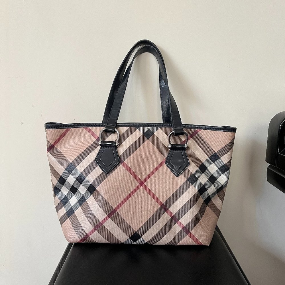 Burberry Supernova Check Tote Bag